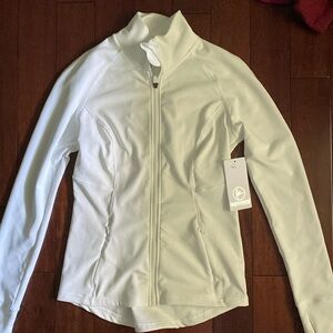 90 Degree Reflex White Rib Legend Zip-up Jacket, Size: M, Condition: Brand new